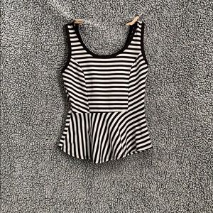 Black and white striped shirt